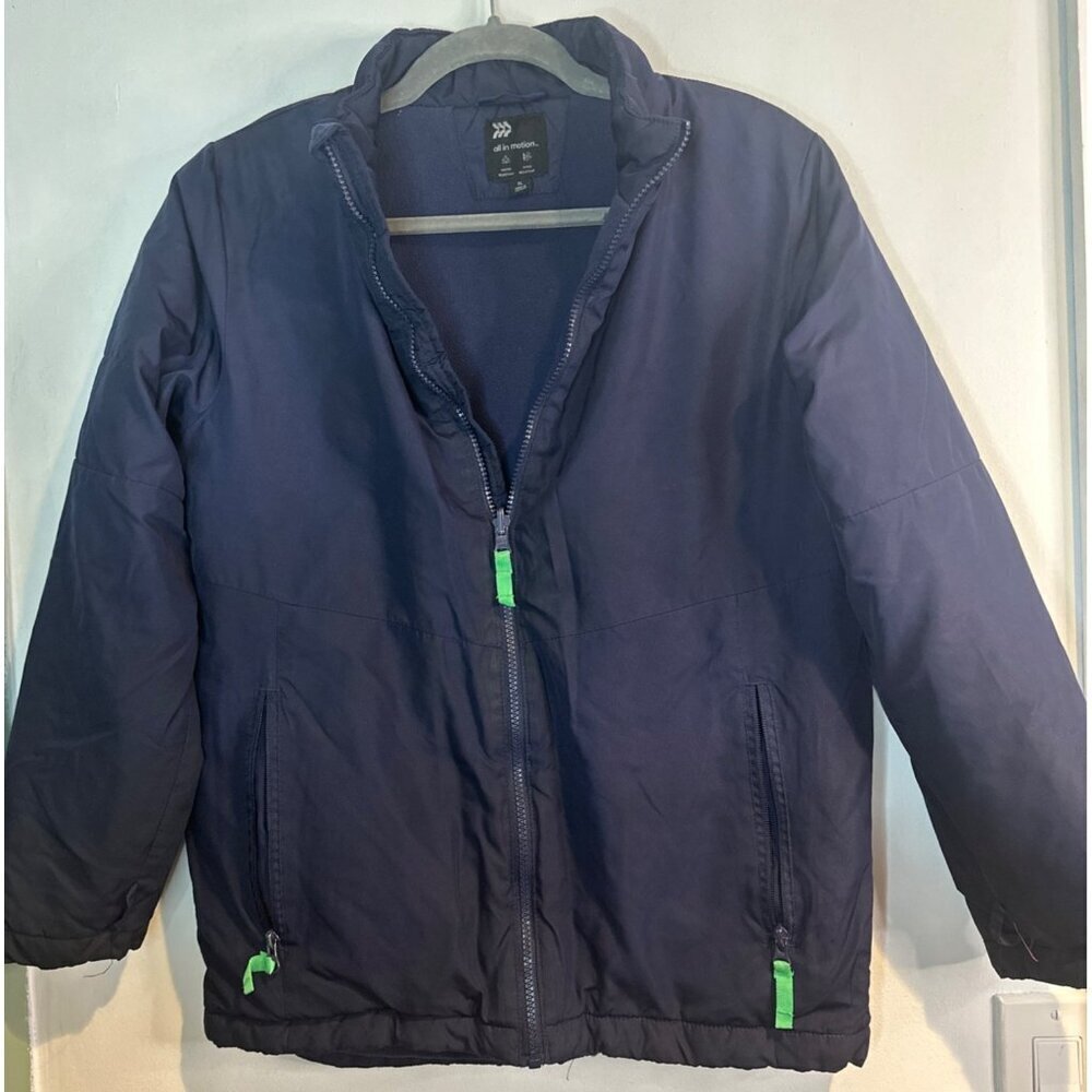 All in Motion Kids XL Blue Jacket Boys’ Water & Wind Resistant Outdoor Coat fall